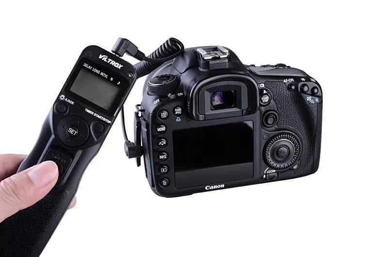 Viltrox MC-C3 ЖК-дисплей Таймер Пульт дистанционного управления спуском фотографического затвора с Управление кабель Шнур для Canon 7D II 6D II 5DS 5D Mark IV 5diii 50D 40D 30D 20D 10D