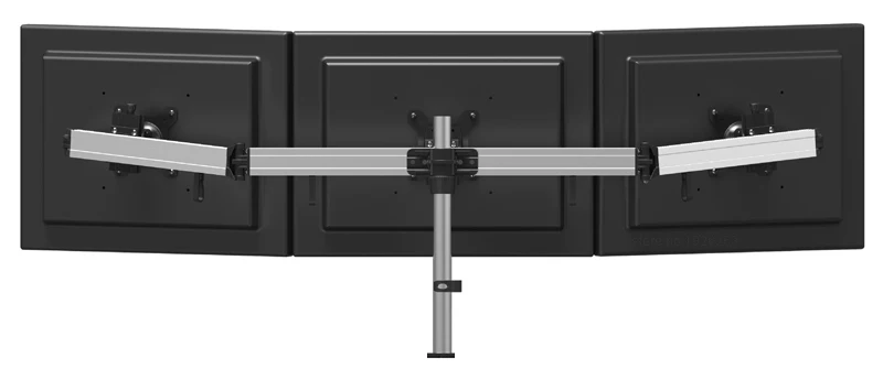 MP230GL алюминиевый сплав 15-27 дюймов Тройная настольная подставка для монитора втулка крепление полное движение бесшовный экран кронштейн для монитора