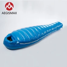 AEGISMAX D1 D2 90% белый утиный пух мумия кемпинг походный спальный мешок Сверхлегкий Открытый нейлон три сезона 650FP спальный мешок