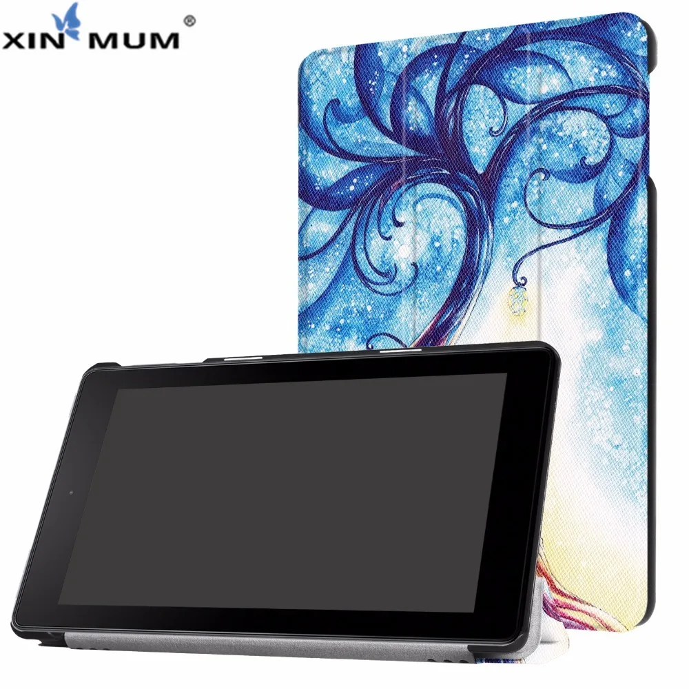 

Printed PU Leather Cover for Kindle Fire HD8 2017 2016 Listed with Auto Sleep Case for Amazon Kindle Fire HD8 2017 2016 E-reader