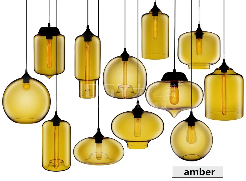 Подвесной светильник с лампочкой Эдисона для спальни и ресторана, простой подвесной светильник в скандинавском стиле, современный винтажный подвесной светильник из цветного стекла, подвесной светильник ing