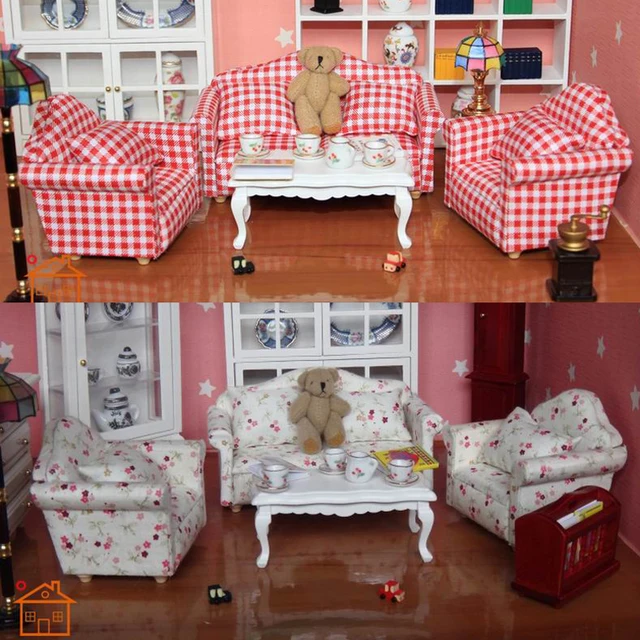 1:12 puppenhaus Wohnzimmer Couchtisch möbel Puppe Spielen Sessel ... 1:12 puppenhaus Wohnzimmer Couchtisch möbel Puppe Spielen Sessel ...
