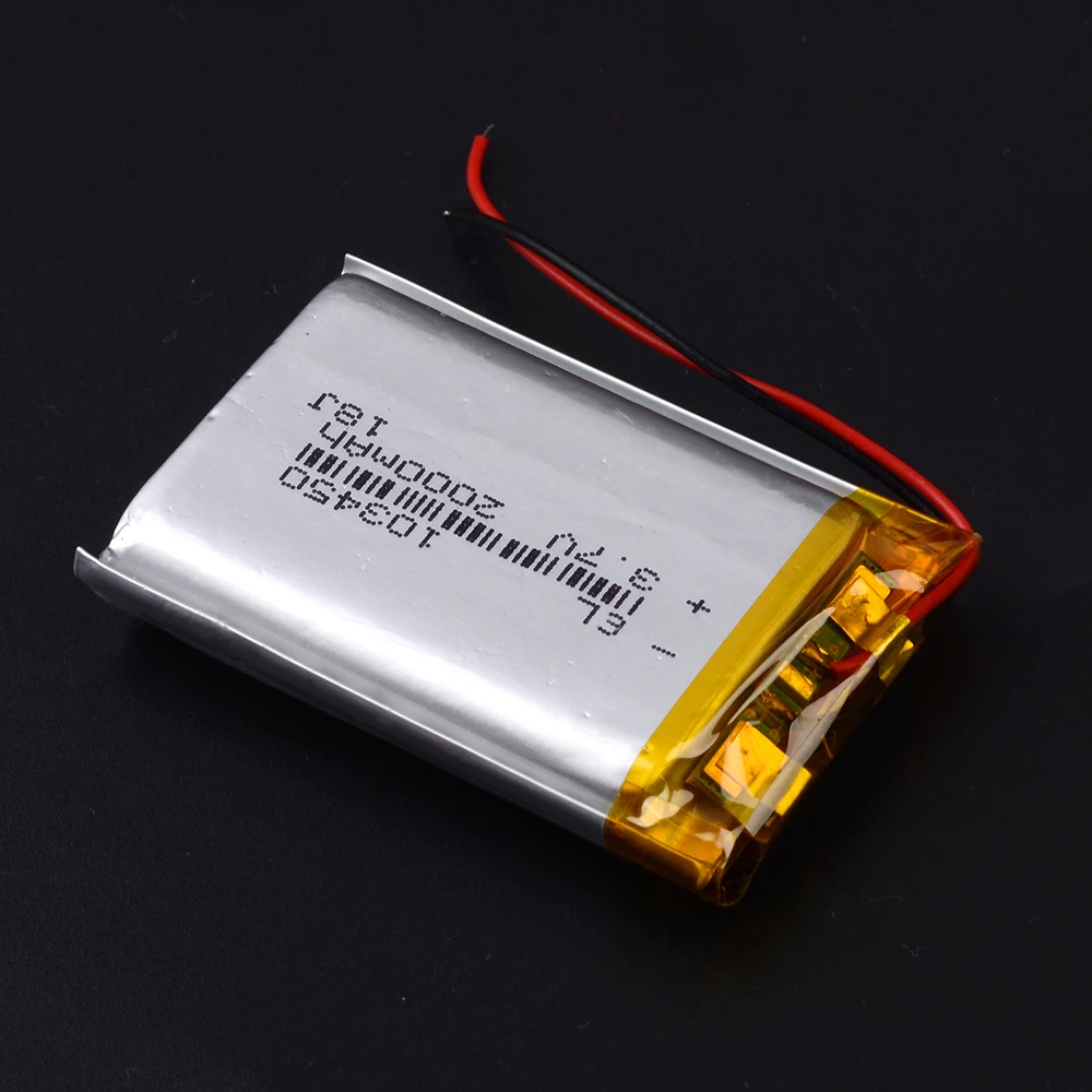 103450 3,7 V 2000MAH литий-полимерная аккумуляторная батарея для MP3 gps навигатора DVD рекордер гарнитура электронная книга камера