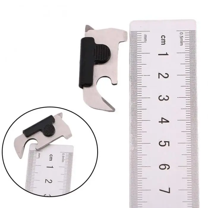 Mini Pocket 8X Magnifier Card Knife Bottle Opener Outdoor Camping Hiking Survival Self-defense defensa personal Tactical Gear