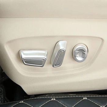 

For Toyota Camry 2018 5PCS ABS Chrome Car Seat Adjustment Knob Button Switch Cover Trim Moldings Car Styling Auto Accessories