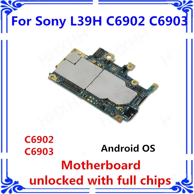 

unlocked motherboard for Sony Xperia Z1 L39H C6903 C6902 motherboard full function with system main board logic chips board card