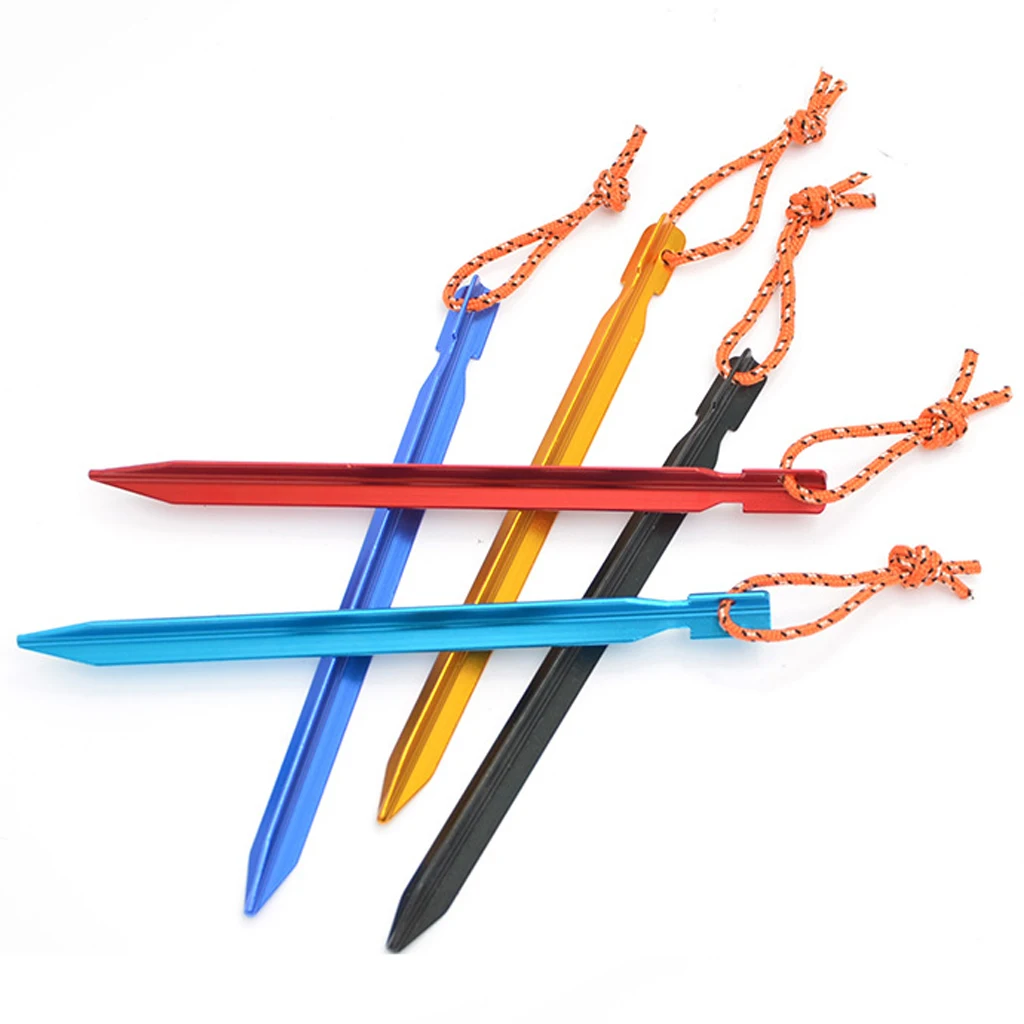 5Pcs Ultralight Triangle Tent Stakes Ground Nails Camping Hiking Tent Pegs