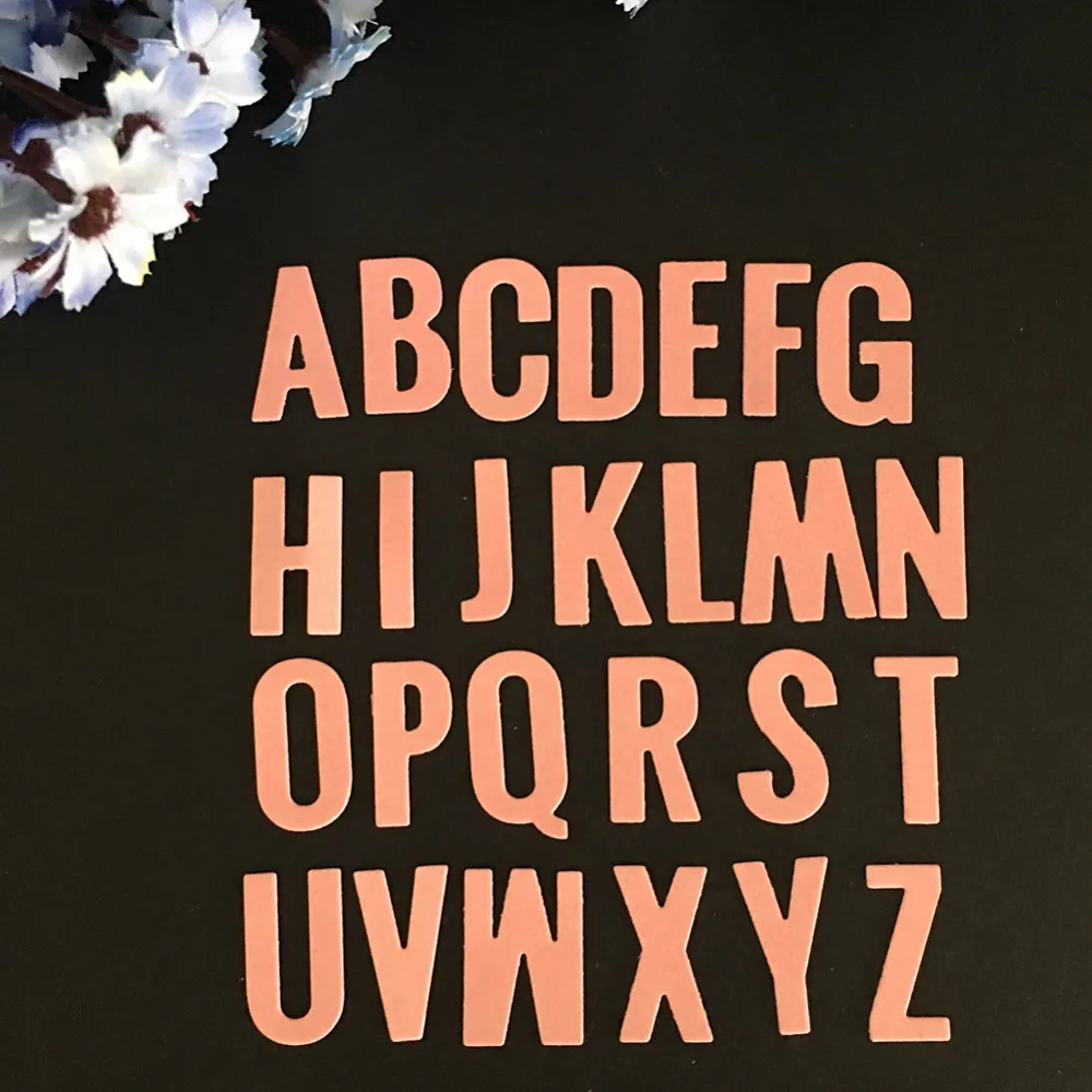

26pcs/set Capital Alphabet Metal Cutting Dies Scrapbooking album Emboss paper Craft Die cut Card make Stencil die Template