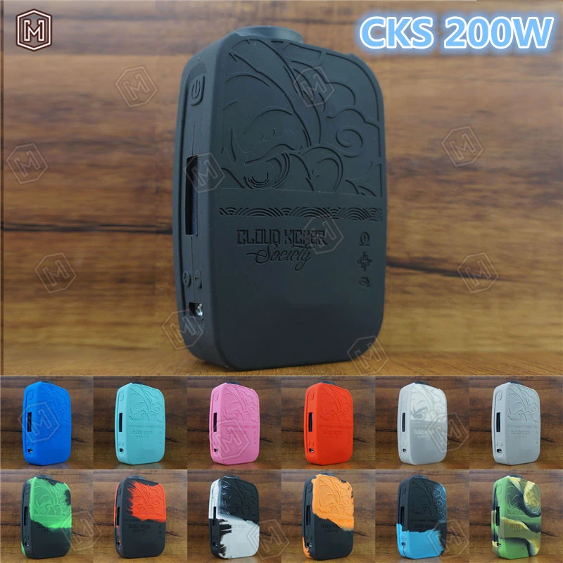 

1pc silicone case for Authentic CKS ICON200 Cloud Kicker cks icon 200w Box Mod Electronic Cigarettes Vape skin cover protector