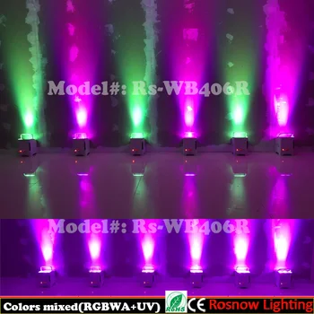 

4pcs/Lot 2.4G frequency Wireless DMX & IRC remote LED par quad 4x18W DJ events uplightings