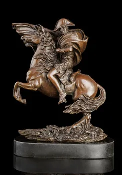 

2020 home LIVING ROOM wall TOP Decor ART--36 CM hero Napoleon ART bronze statue sculpture Decoration brass decorative