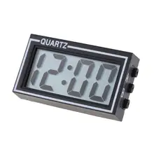 Mini Lighted Digital Car Clock Auto Car Truck Dashboard Date Time Calendar Black Vehicle Electronic Digital Clock