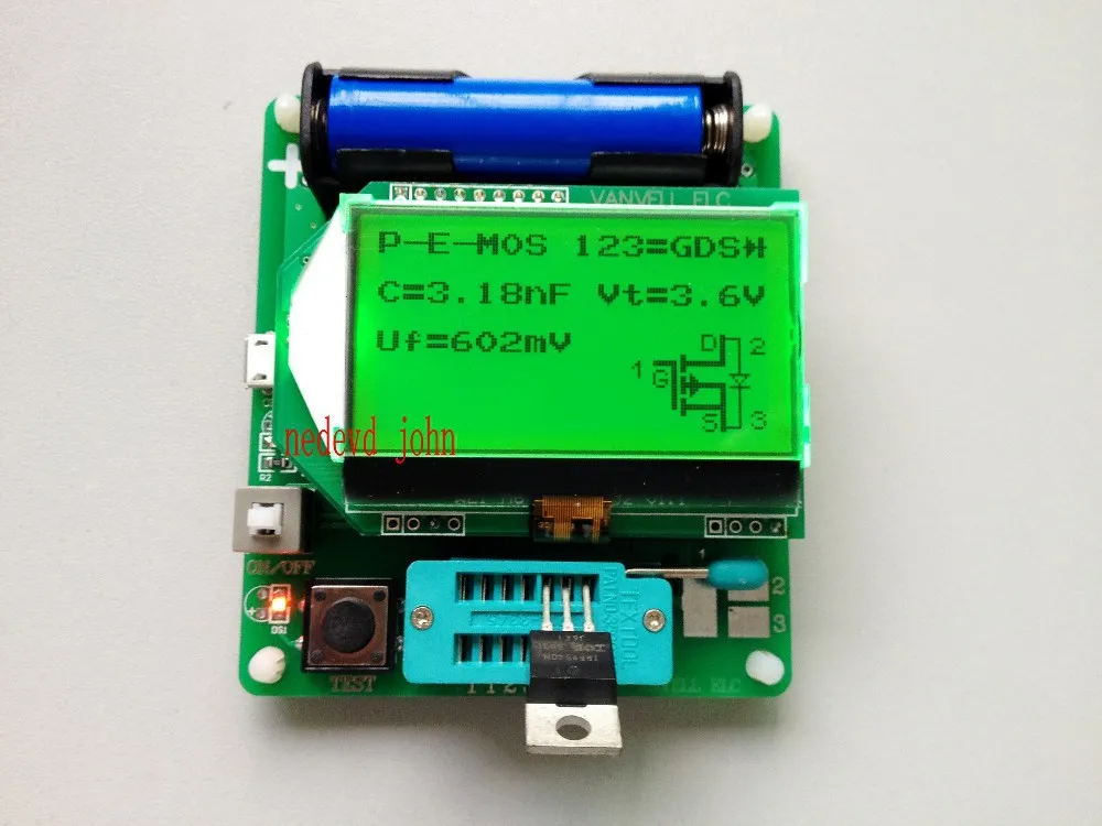 3,7 в версия индуктор конденсатор большой емкости СОЭ метр DIY MG328 Многофункциональный тест
