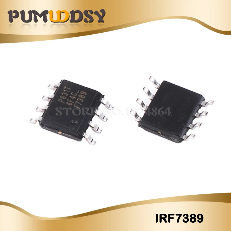 100 шт. IRF7389TRPBF SOP8 IRF7389 F7389 MOSFET mosfft DUAL N/PCh 30В 7.3A новый оригинальный IC | Электронные