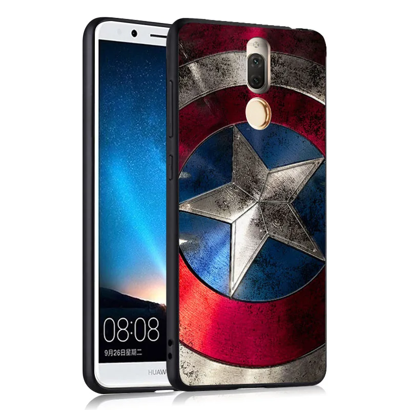 Godgift Huawei nova 2i Чехол черный 3D рельефный чехол для honor 9i Телефон Силиконовый