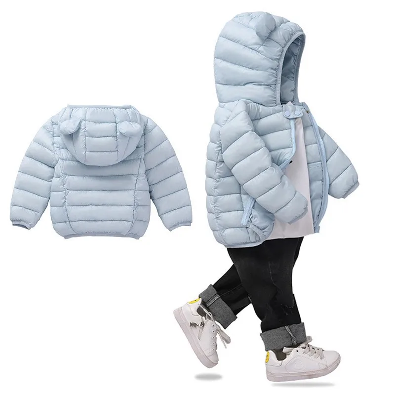 COOTELILI Cute Bear Children's Parkas Winter Jacket For Girls Boys Infant Overcoat Winter Children Coats Warm Kids Jacket Baby