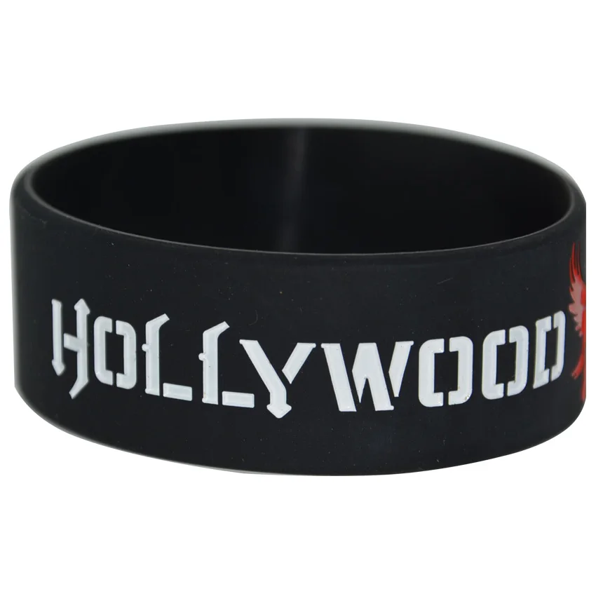 1 шт. силиконовый широкий цветной браслет HOLLYWOOD UNDEAD|hollywood undead bracelet|wide braceletbracelet wide |