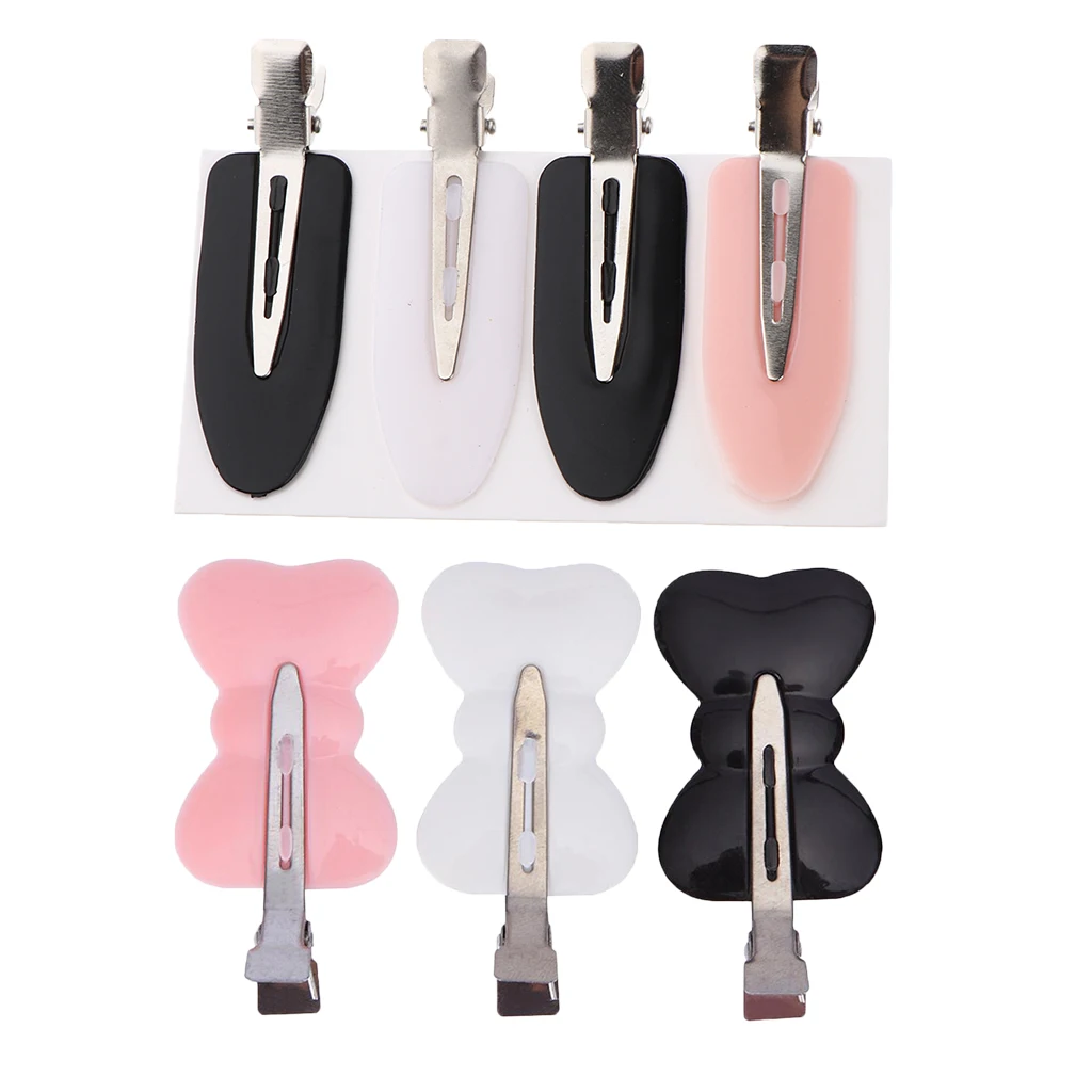 7 Pieces Women Girls Lady No Bend Hair Clips, Pin Curl Clip, Makeup No Crease Hair Clip