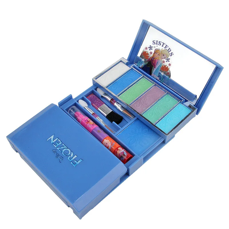 Disney Frozen Children's Cosmetics Princess Makeup Box Set Safe Non-toxic Girl House Makeup Toys baby Christmas present