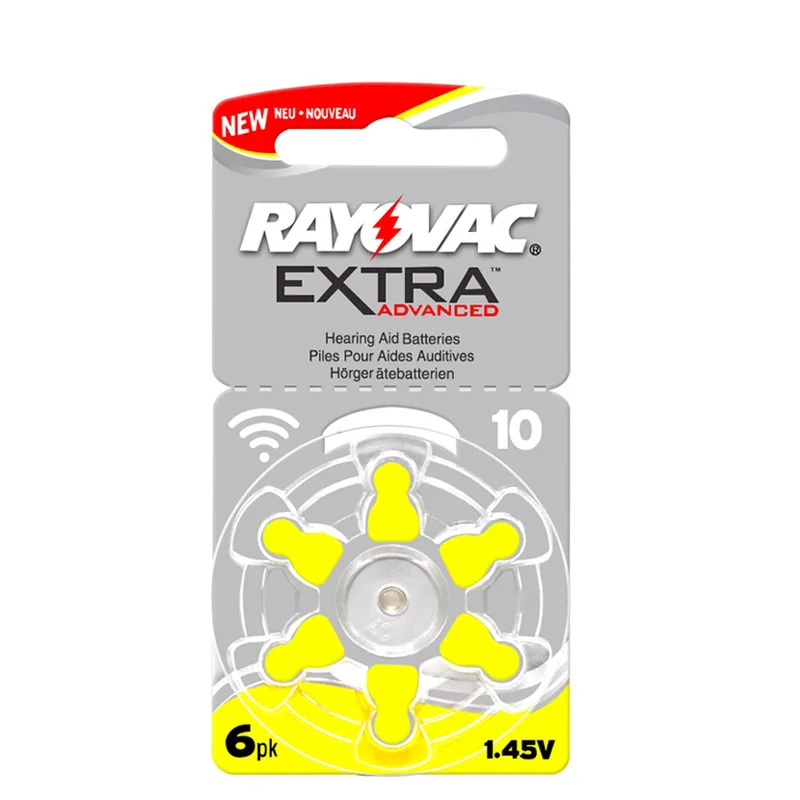 60 PCS RAYOVAC EXTRA Zinc Air Performance Hearing Aid Batteries A10 10A 10 PR70 Hearing Aid Battery A10