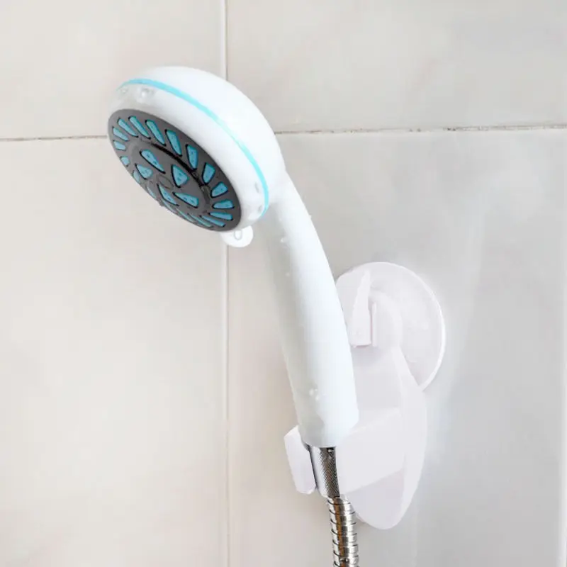Bathroom Vacuum Shower Head Racks Wall Suction Cup Wall Mounted