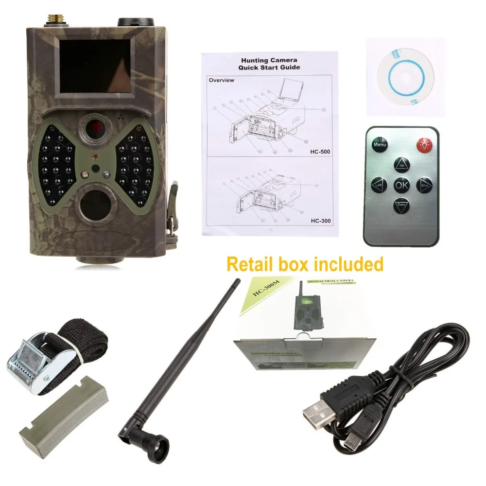 12MP MMS GSM Digital Infrared Trail Camera HC300M Wireless Waterproof Hunting Video Camera 3