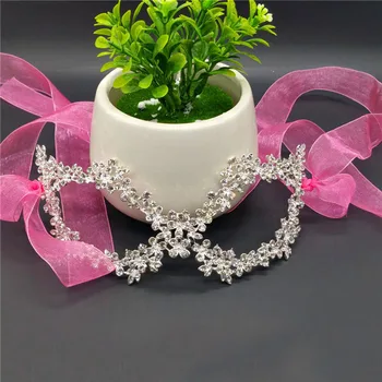 

Free Shipping Wholesale 2pcs/lot Rhinestone Mask,Venetian Bridal Masquerade Mask,Fancy Rhinestone Party Mask LSM92703