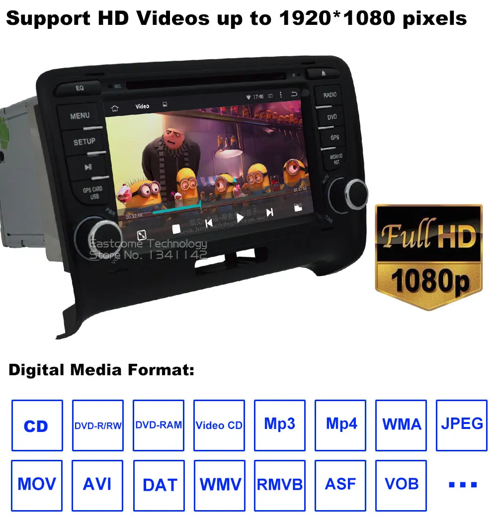 Best Octa Core 8 Core Android 6.0 Car DVD Player For AUDI TT 2006 2007 2008 2009 2010 2011 2012 2013 With GPS Navigation Bluetooth 19