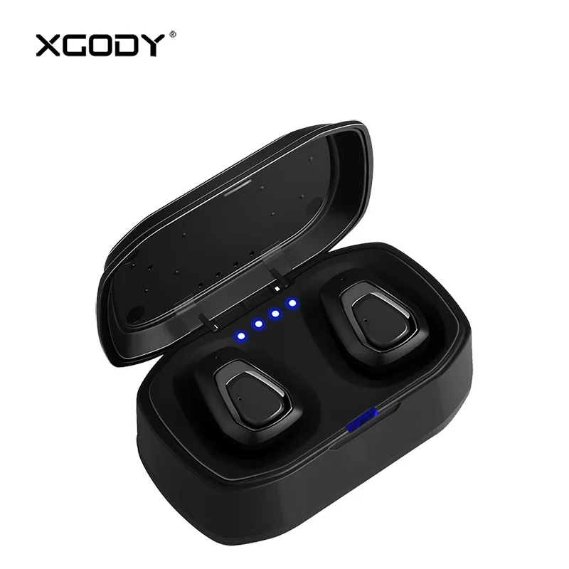 

Origional XGODY A7 True Wireless TWS Earphones Bluetooth V4.2 Earbud with Mic Handsfree In-Ear Headset for iPhone Android Earpod