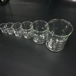 5 шт./компл. 100 мл 150 мл 200 мл 250 мл 300 мл стеклянный прозрачный стакан becherglas becher лабораторное стекло лабораторное оборудование