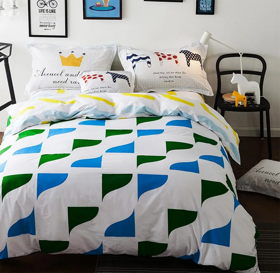 Popular Geometric Beddingbuy Cheap Geometric Bedding Lots From - Cute Geometric Bedding Sets Teenage Child Kidfull Queen Cotton Blue Greenhome Textile Flat popular geometric beddingbuy cheap geometric bedding lots from - cute geometric bedding sets teenage child kidfull queen cotton blue greenhome textile flat