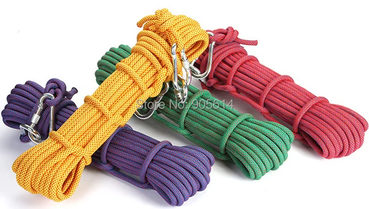 

Outdoor Climbing Rope Safety Rappelling Rope fr Climbing Equip Protection 10m