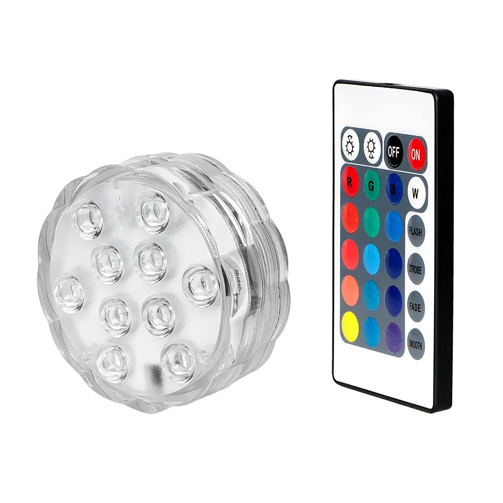 ITimo RGB 10 светодиодный Светодиодный светильник в форме цветка ночник беспроводной пульт дистанционного управления Водонепроницаемая лампа