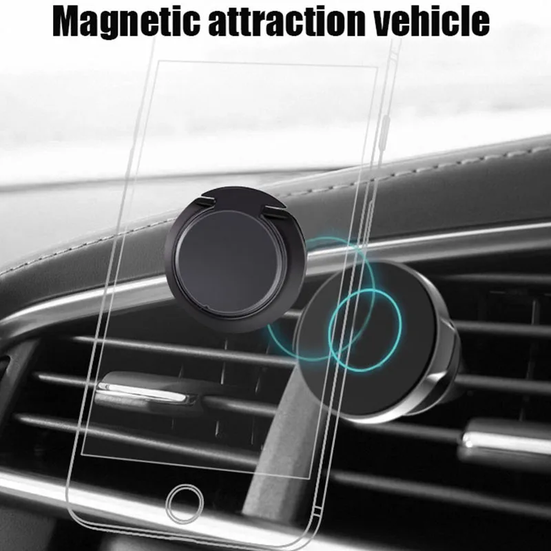 Mobile Phone Finger Ring 90 Degree Rotatable Smartphone Stand Holder For iPhone XS X 8 7 7S Samsung Huawei Metal Car Mount Stand