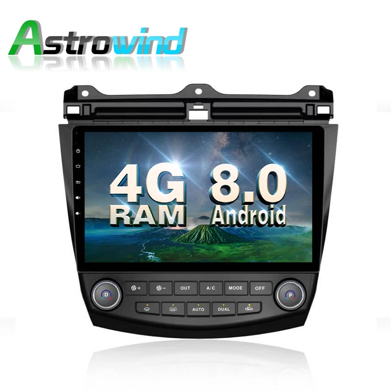 

4G RAM Android 8.0 Car GPS Navigation System DVD Player Auto Radio Player Audio Video Stereo Media For Honda Accord 2003-2007