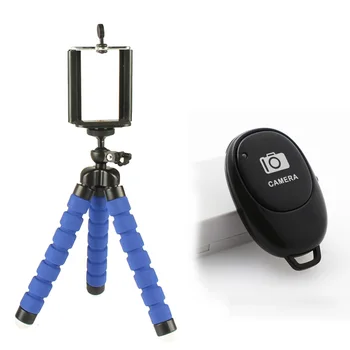 

Mini Flexible Octopus Tripod Lightweight Table Holder with Phone Clip for Samsung Galaxy A10 A20 A30 A50 A60 A70 S10 E Note 10+