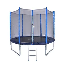 6 футов Высокое качество практичный батут с защитной сеткой безопасности прыгать безопасный комплект Пружина безопасности с лестницей вес нагрузки 250 кг