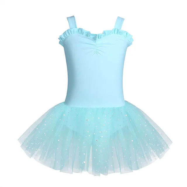 Kids Girls Professional Dance Class Dress Ruffled Sweetheart Ballet ...