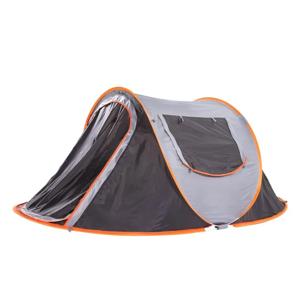 Новая наружная портативная Пляжная палатка для кемпинга, походная палатка, водонепроницаемая утолщенная Посеребренная оксфордская тканевая палатка для 3-4 человек