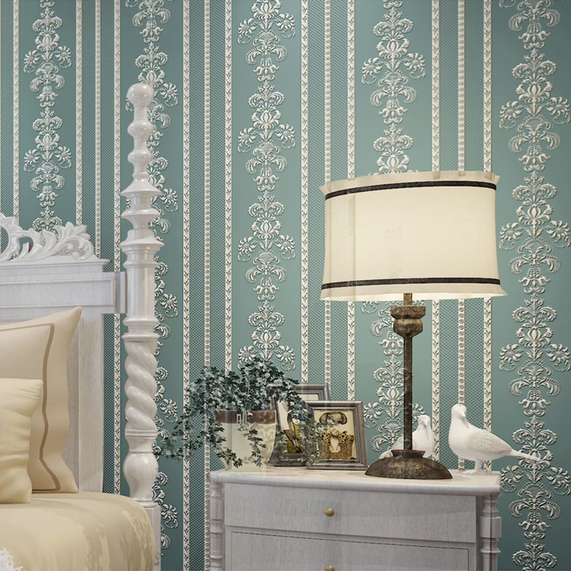 Self Adhesive Wallpaper Modern 3d Stereo Stripe Wall Sticker Living Room Bedroom Waterproof Pvc Wall Papers For Walls 3 D Decorwallpapers Aliexpress