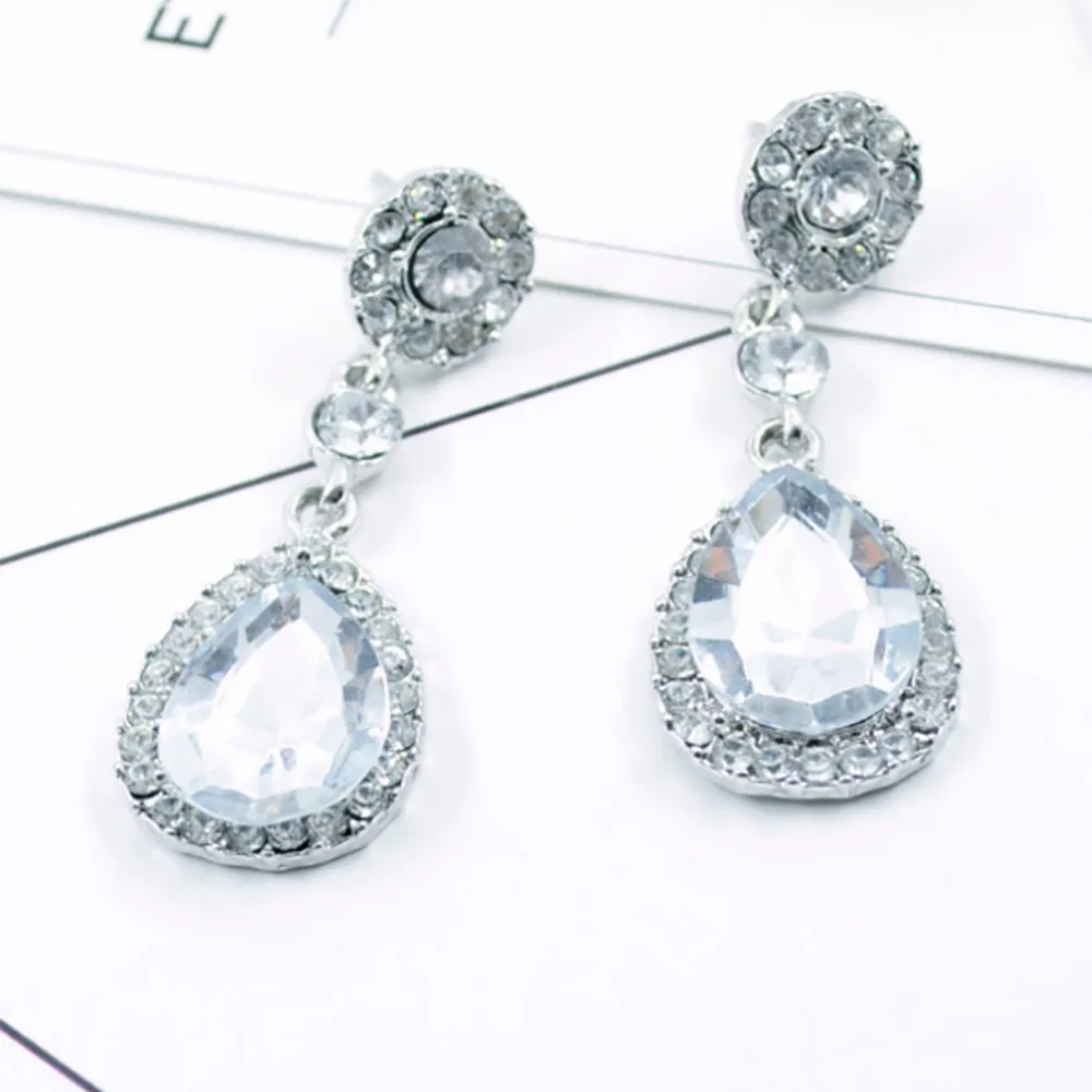 

1Pair Women Earring Oorbellen Drop Shape Alloy Ear Stud Imitation Earrings Jewelry Accessories Earrings High Quality Ornaments