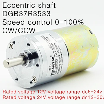 

DGB37R3533 DC12V 24V DC gear motor,CW/CCW speed control motor,2~1500RPM