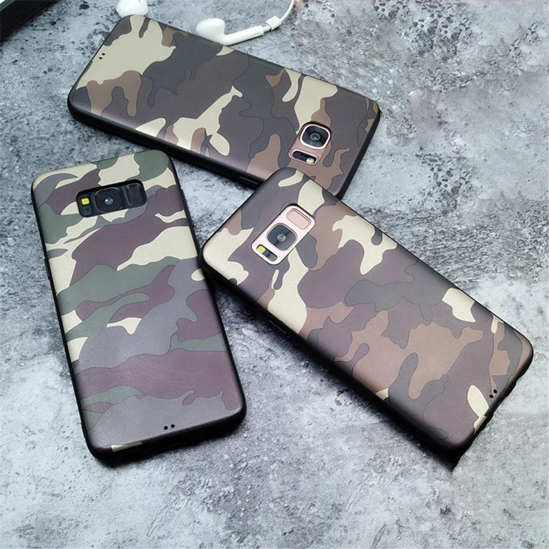 

Army Camoflage Case For Samsung Galaxy Note 9 8 Luxury Soft Silicone Cover For Samsung Galaxy S9 S8 plus Note9 Note8 Cases s9+