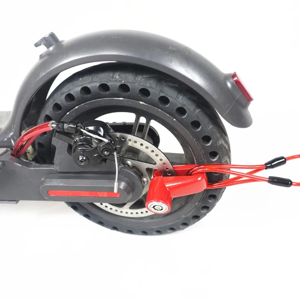 Противоугонные дисковые тормоза замок со стальной проволокой для Xiaomi Mijia M365 электрический скутер скейтборд колеса M365 Pro замок дисковый тормоз