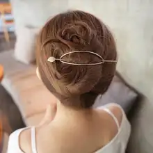 Gilr простые геометрические эллиптические выдалбливают прически шпильки украшения для волос заколки для Для женщин подарок