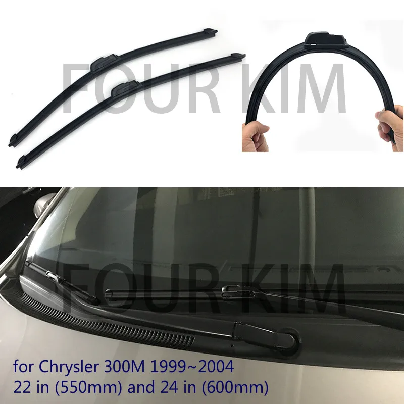 Wiper blade for Chrysler 300M 19992004 22''+24" U/J Hook Car