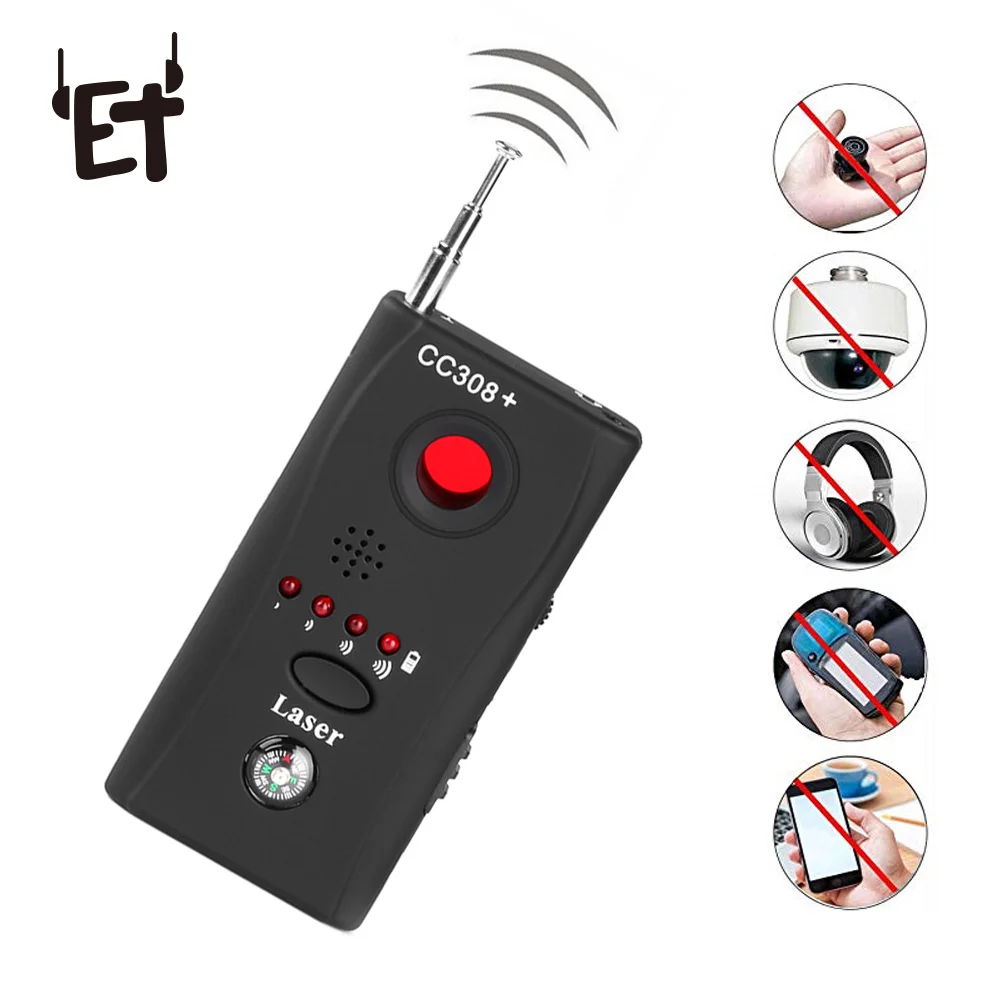 ET Anti Spy Bug Detector CC308 Full Range Mini Wireless Camera Hidden Signal GSM Device Finder Privacy Protect Security Monitor ET Anti Spy Bug Detector CC308 Full Range Mini Wireless Camera Hidden Signal GSM Device Finder Privacy Protect Security Monitor