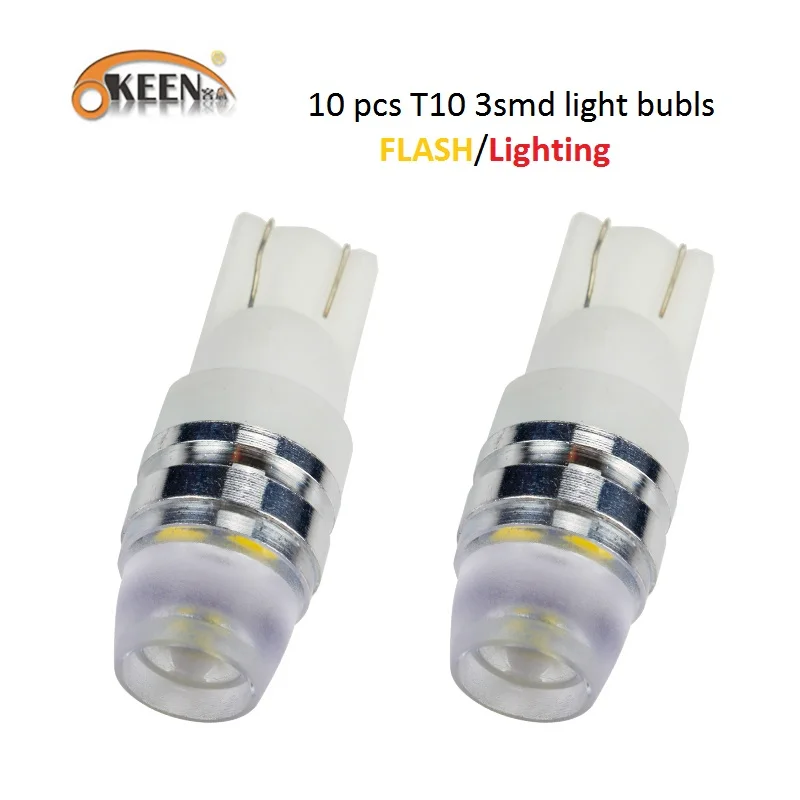 Светодиодный светильник OKEEN 10x T10 3SMD 2835 лампы 194 501 w5w керамическое основание