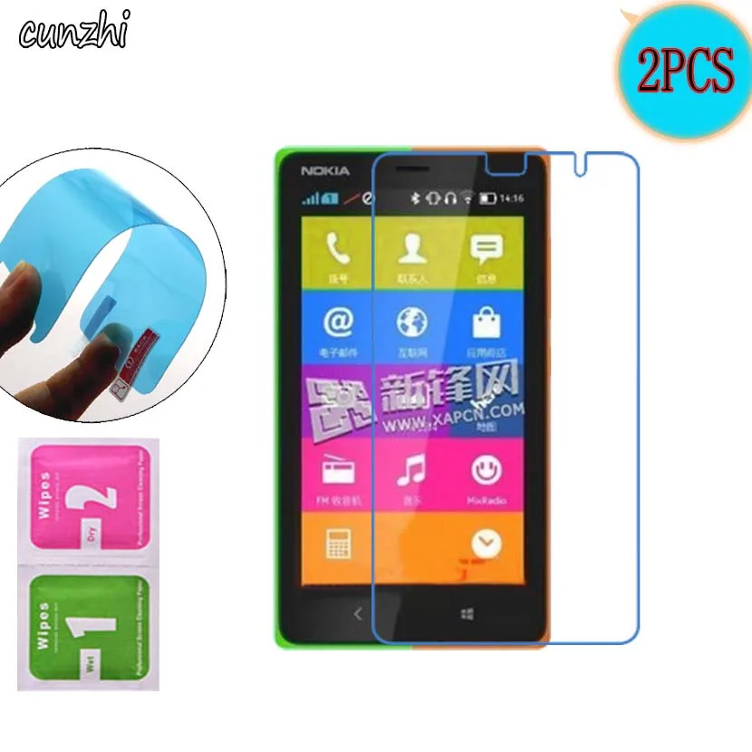 2PCS Ultra Clear Soft TPU Nano-coated Tempered Explosion proof Screen Protector Film For Nokia X2 Dual SIM RM-1013 | Мобильные