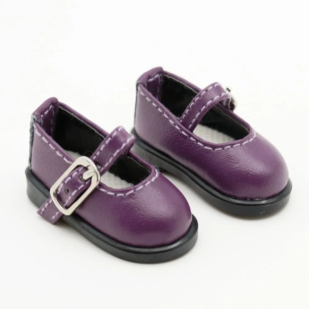 

BJD DOLL Purple Synthetic Leather Shoes Flats For 1/4 1/6 11" 27cm 17" 44cm Tall BJD doll MSD YOSD DK DZ AOD Doll FREE SHIPPIN